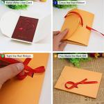 Creawoo Handmade Walnut Wood Love Greeting Card with Unique Gift Card Box The Best Valentine's Day, Anniversary Birthday Gift Idea Card for Her, Him, Wife, Husband