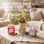 FUHITIM Soy Candle Wax Kit for Candle Making 10 lbs Bag, Premium Natural Soy Wax Flakes, No additives and Pure, 100 Cotton Candle Wicks, Fragrance Oils, Dried Flowers & Pigment Colors