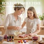 FUHITIM Soy Candle Wax Kit for Candle Making 10 lbs Bag, Premium Natural Soy Wax Flakes, No additives and Pure, 100 Cotton Candle Wicks, Fragrance Oils, Dried Flowers & Pigment Colors