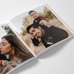Personalized PhotoBook 8x8" Hard Cover - Print Your own Memory PhotoBook, Photo Gifts (20 Photos)