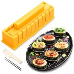 Sushi Maker – DIY Sushi Making Kit with Chopsticks, Thickened & Extended Sushi Mold Design for Easy Low-Fat Round Rolls, Perfect for Family, Parties & Cooking Classes, Ideal Gift for Food Lovers