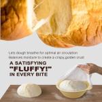 LAMPIZZERIA Silicone Proofing Basket Set Round & Oval - D'ita Collapsible Bread Banneton with Tools (Non-Stick, Easy Clean) Complete Baking Gift Kit Bread Proofing for Home Bakers