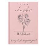 HHLYN14 Personalized College Graduate Gift, The Next Chapter Journal, Custom Name Flower Notebook, University Senior Class of 2026 Keepsake, Floral Graduation Memory Book for Her