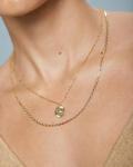 Birthstone Coin Necklace - Personalized Gold Jewelry