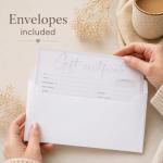 Paper 'n Such Gift Certificates for Business - Set of 25 with Envelopes -Spa, Salon, Restaurants, Custom Client Vouchers for Birthday, Work-Heavyweight Card Stock - Light Pink