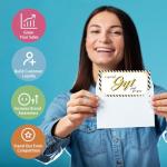 PLIGREAT Blank Gift Certificate Cards with Envelopes Phnom Penh Blank Vouchers Cards Black White Stripes Business Certificate Cards for Spa Beauty Salon Customer Gift Card, 6.63"x3.34", 40 Pack