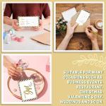 PLIGREAT Blank Gift Certificate Cards with Envelopes Phnom Penh Blank Vouchers Cards Black White Stripes Business Certificate Cards for Spa Beauty Salon Customer Gift Card, 6.63"x3.34", 40 Pack