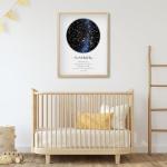 Personalized Star Map - Custom (Multiple Sizes - Unframed Print, Star Constellation Wall Art, Great Gift - Special Occasion, Engagement, Wedding, Birthday, Anniversary)