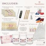 Moon Garden Candle Making Kit, Dessert Theme DIY Candle Kit for Adults, Fragrence Oils, Soy Wax Whip Cream and Toppings, The Complete Craft Set - Gift for All Loved Ones