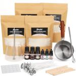 Candle Making Kit for Beginners, Soy Wax Candle Making Supplies with Natural Soy Wax, Essential Oils, Melting Pot, Candle Dye & Candle wicks ,Wick placing tube ,DIY Home Craft Gift for Adults & Women