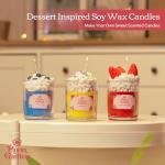 Moon Garden Candle Making Kit, Dessert Theme DIY Candle Kit for Adults, Fragrence Oils, Soy Wax Whip Cream and Toppings, The Complete Craft Set - Gift for All Loved Ones