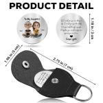 Custom Leather Pocket Hug for Daughter - Sentimental Gift