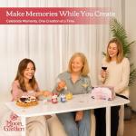 Moon Garden Candle Making Kit, Dessert Theme DIY Candle Kit for Adults, Fragrence Oils, Soy Wax Whip Cream and Toppings, The Complete Craft Set - Gift for All Loved Ones