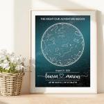 Personalized Star Map Art Print for Special Occasions
