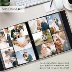 Beautiful Linen Photo Album For 4x6 Photos - Safely Holds Up To 500 Pictures of Unique Memories - The Perfect Large Photo Book To Store All Pictures of Treasured Family, Baby or Wedding Moments