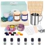 OFUN Candle Making Kit for Adults,Candle Making Supplies with Beewax, Fragrance Oil, Beeswax Dye Blocks, Melting Pot etc DIY Candle Craft Tools for Women Friend Family