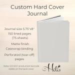 Hilis Personalized Birthday Keepsake Journal, Custom Birthday Memory Book. Gift for New Mom. Letters To My Son Daughter Notebook