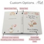 Hilis Custom One Silly Goose 1st Birthday Guest Book, Personalized Baby Boy or Girl Memory Keepsake Journal, A5 Hardcover Lined Notebook Gift D228A