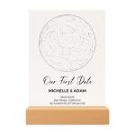 Custom Star Map by Date - Personalized Constellation Map Night Light Wedding Date Night Couple Gift for Him Custom Star Chart Anniversary, Valentines Day