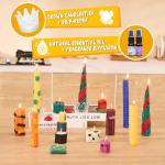 Beeswax Candle Making Kit for Adults & beginners 100% Pure Beeswax Candle Making Supplies with 20 Colorful Sheets, 8 Press-Out Molds, Glass Candle Holders & Complete Gift Supplies | Creative DIY Craft
