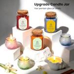 113Pcs Candle Making Kit for Adults, Complete Soy Wax Candle Making Supplies, 6 Glass Jars & 1 Special Stylish Jar, 6 Fragrance Oils, Molds, Wicks, 2 Pots–Beginner Friendly DIY Craft Kit for Women Men