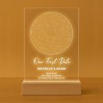 Custom Star Map by Date - Personalized Constellation Map Night Light Wedding Date Night Couple Gift for Him Custom Star Chart Anniversary, Valentines Day