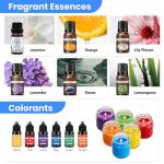 113Pcs Candle Making Kit for Adults, Complete Soy Wax Candle Making Supplies, 6 Glass Jars & 1 Special Stylish Jar, 6 Fragrance Oils, Molds, Wicks, 2 Pots–Beginner Friendly DIY Craft Kit for Women Men