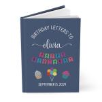 Hilis Personalized Birthday Keepsake Journal, Custom Birthday Memory Book. Gift for New Mom. Letters To My Son Daughter Notebook