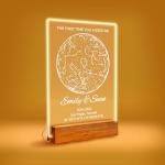 Personalized Star Map Plaque with Stand – Custom Night Sky for Anniversary, Wedding, Birthday – Unique Romantic Gift for Couples, Acrylic Keepsake with Date & Location, Valentines Day