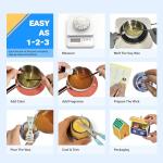 113Pcs Candle Making Kit for Adults, Complete Soy Wax Candle Making Supplies, 6 Glass Jars & 1 Special Stylish Jar, 6 Fragrance Oils, Molds, Wicks, 2 Pots–Beginner Friendly DIY Craft Kit for Women Men