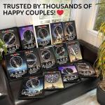 Custom Star Map for Anniversary - Premium Glossy Acrylic - The Night We Met Personalized Constellation Chart - High-Shine Plexiglass Night Sky - Romantic Gift for Her, Wife, Him or Husband - Framed Wall Art