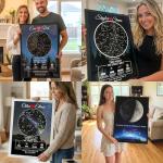 Custom Star Map for Anniversary - Premium Glossy Acrylic - The Night We Met Personalized Constellation Chart - High-Shine Plexiglass Night Sky - Romantic Gift for Her, Wife, Him or Husband - Framed Wall Art