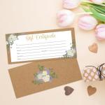 Blank Gift Certificates, 25 Floral Kraft Gift Certificate Cards for Business, Spa, Salon, Massage, Restaurants, Custom Client Vouchers for Birthday, Work Card -05