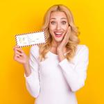 25 Pack Christmas Gift Certificate Cards with Gold Foil Stamping Classic Xmas Red White Striped Blank Voucher Coupons, 4 x 9 Inch for Spa Salon Gift Certificates for Restaurants