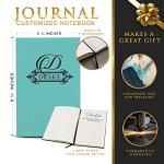My Personal Memories Custom Engraved Thoughts Journal Notebook for Women, Men, Writers, Teachers, Students, Girls, Boys - Personalized and Monogrammed (Teal)