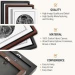 VICILO Custom Star Map With Photo Anniversary Framed Wall Art Unique Gift For Him or Her - Our First Date Night Sky Art Poster Print - Personalized Canvas Couple's Name and Date Special Occasion Constellation Map Cool Presents For Boyfriend