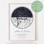 Custom Star Map by Date, Personalized Night Sky Print or Canvas, Unique Gift - Special Occasion, Wedding Gifts, Anniversary, Engagement, Constellation Map, Multiple Sizes