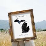 Custom Star Map - Personalized with State (Multiple Sizes - Unframed Print, Star Constellation Wall Art, Great Gift - Special Occasion, Engagement, Wedding, Birthday, Anniversary)