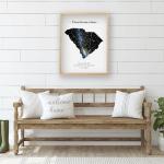 Custom Star Map - Personalized with State (Multiple Sizes - Unframed Print, Star Constellation Wall Art, Great Gift - Special Occasion, Engagement, Wedding, Birthday, Anniversary)