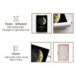 TM TEEMAN First Mothers Day Gift Custom Moon Phase Print Star Map For Specific Date Canvas/poster, Personalized 1st Mothers Day Gift For New Mom Custom Star Map Print With Art Real Moon Phase
