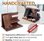 Wood Phone Docking Station - Perfect Gift for Men