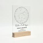 Custom Sign Express Acrylic Star Map with Stand – Personalized Night Sky from Special Moment, Gift for Couples, Romantic Acrylic Keepsake, Valentines Day