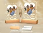 KoxSmar Custom Picture Frames, Personalized Photo Frame, Customized Picture Frames, Personalized Anniversary Photo Gifts for Women Men Her Him, Mothers Day Gifts for Mom Dad Baby Kid Family Pet