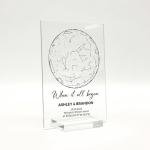 Custom Sign Express Acrylic Star Map with Stand – Personalized Night Sky from Special Moment, Gift for Couples, Romantic Acrylic Keepsake, Valentines Day