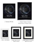 BOTTEGAARTS Custom Star Map – The Night We Met – Personalized Night Sky Print with Names, Date & Location – Romantic Couple Gift, Anniversary, Wedding or Engagement Star Map