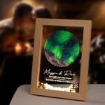 Custom Name the Night We Met Star Map Plaque Personalized Date Wedding Gifts for Couples Constellation Map Night Light Romantic Valentines Day Gifts for Him Boyfriend | Couple Engagement Gift