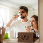 Personalized Leather Toiletry Bag for Men