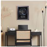 BOTTEGAARTS Custom Star Map – The Night We Met – Personalized Night Sky Print with Names, Date & Location – Romantic Couple Gift, Anniversary, Wedding or Engagement Star Map