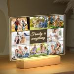 Personalized Picture Frame with Photos, Personalized Photo Frames with Night Light, Custom Picture Frames, Customized Anniversary Birthday Gifts for Women, Men, Mom, Dad, Baby, Kid, Family, Friends