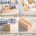 Personalized Picture Frame with Photos, Personalized Photo Frames with Night Light, Custom Picture Frames, Customized Anniversary Birthday Gifts for Women, Men, Mom, Dad, Baby, Kid, Family, Friends